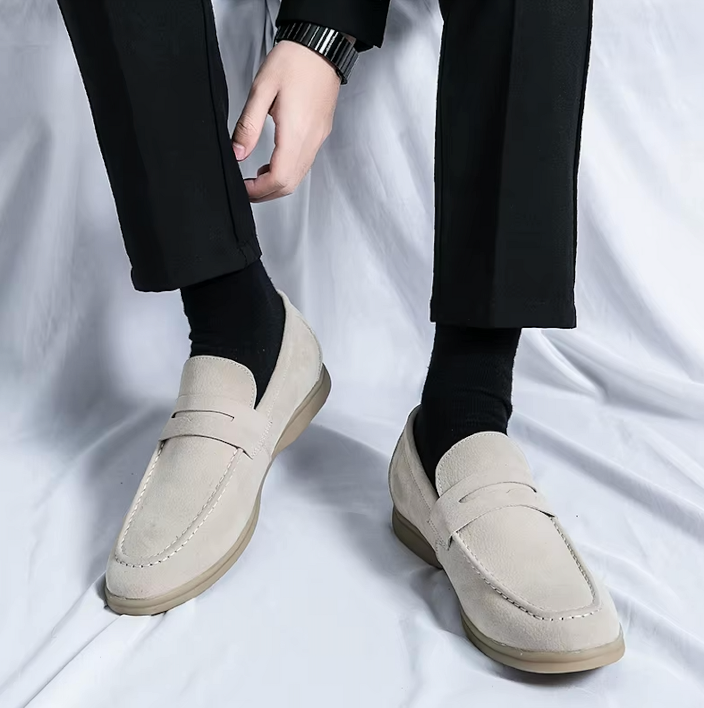 Mocassins Homme en Daim - Style Raffiné