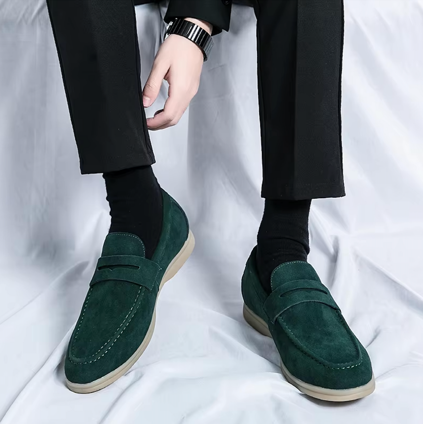 Mocassins Homme en Daim - Style Raffiné