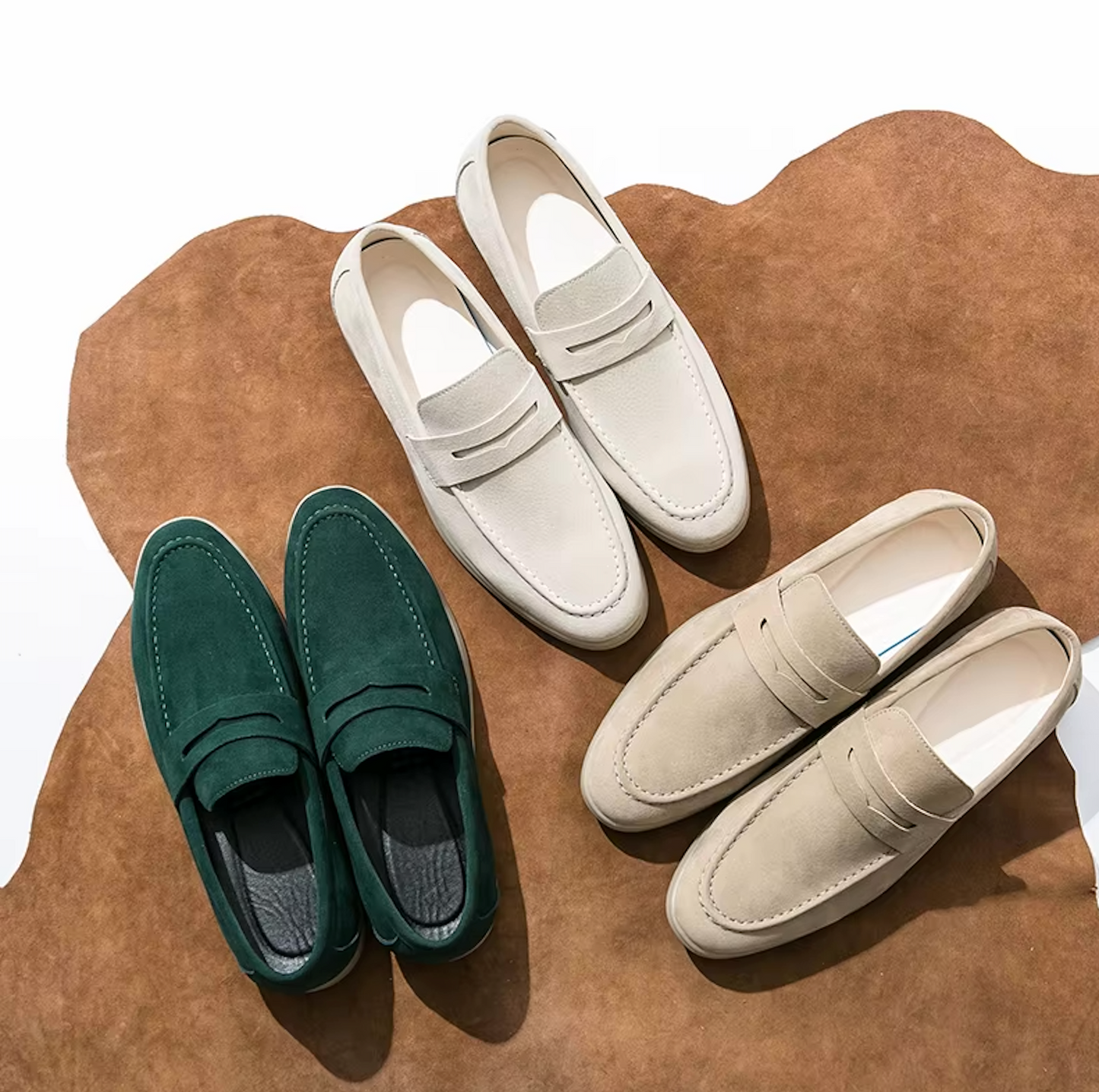 Mocassins Homme en Daim - Style Raffiné