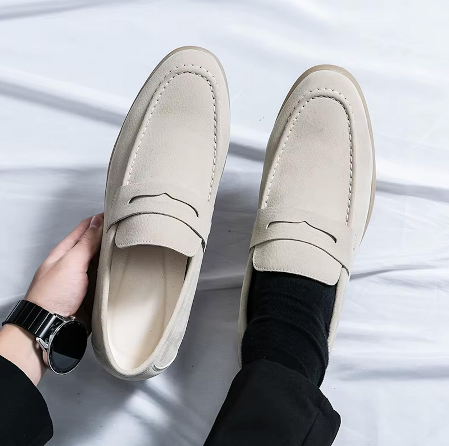 Mocassins Homme en Daim - Style Raffiné