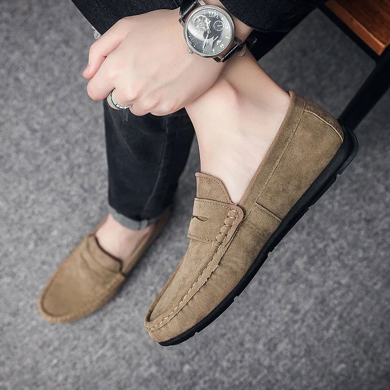 Mocassins Homme en Daim Classique - Confort & Style