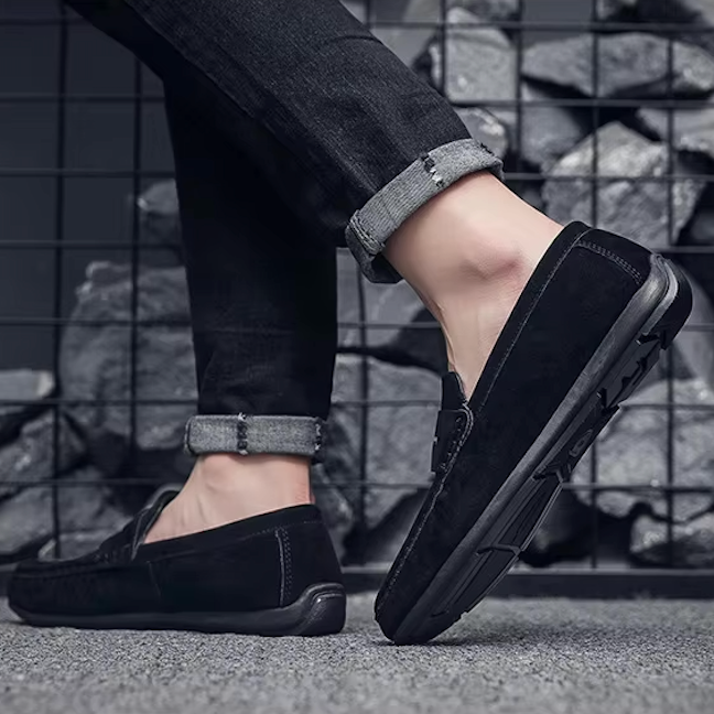 Mocassins Homme en Daim Classique - Confort & Style