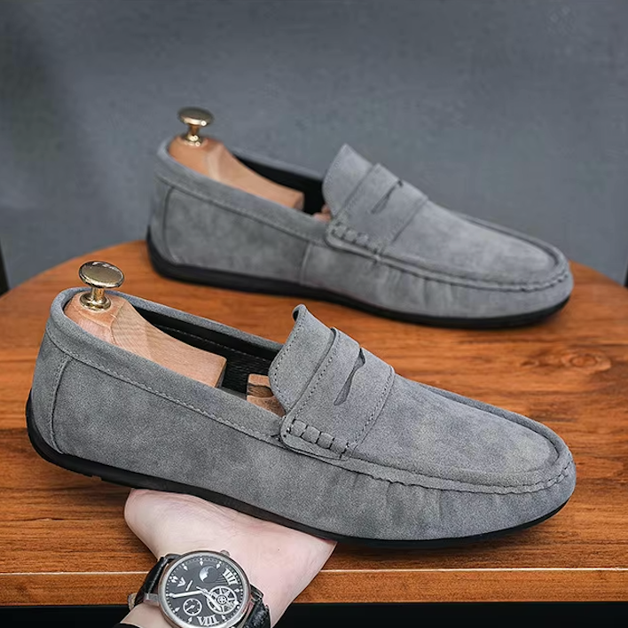 Mocassins Homme en Daim Classique - Confort & Style