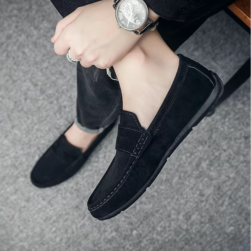 Mocassins Homme en Daim Classique - Confort & Style