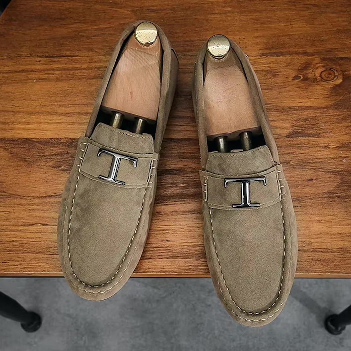Mocassins Homme en Daim Luxe