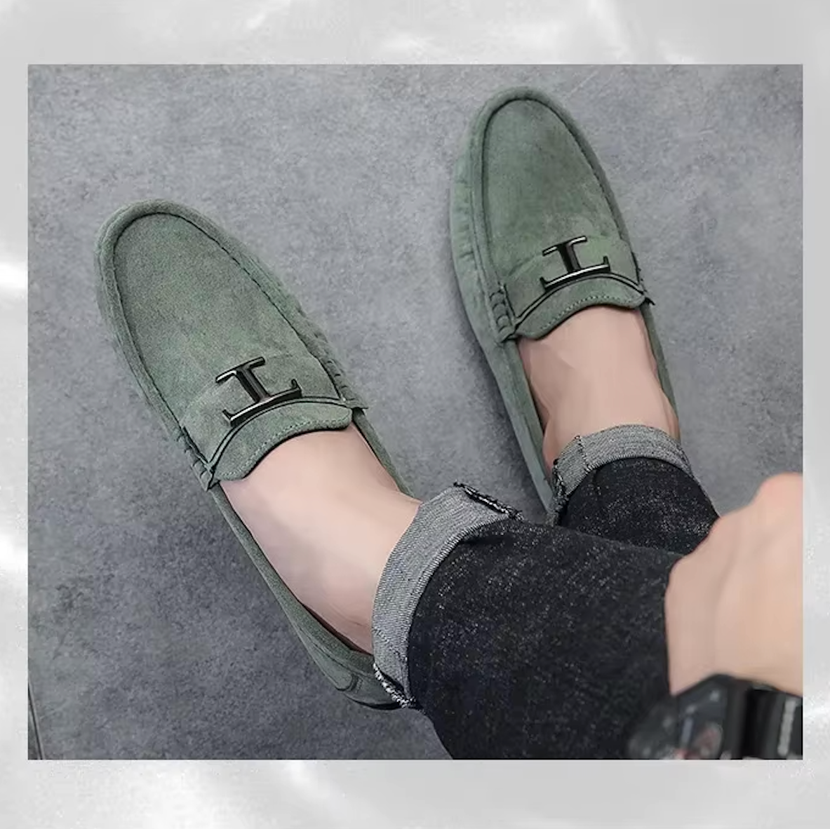 Mocassins Homme en Daim Luxe