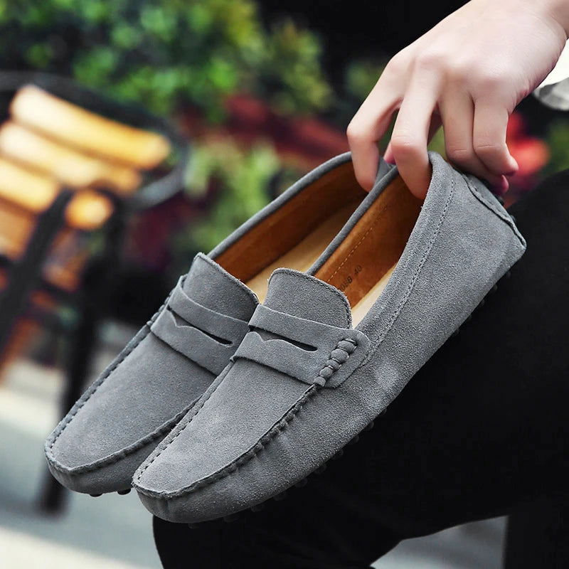 Mocassins Homme en Daim Souple