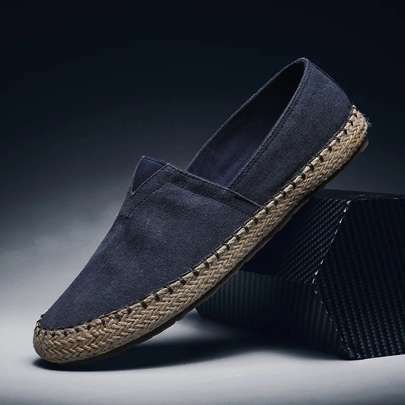 Espadrilles Homme Toile – Slip-On Semelle Jute