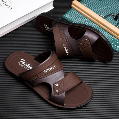 Sandales Homme – Bride Large Sport Et Finition Rivetée