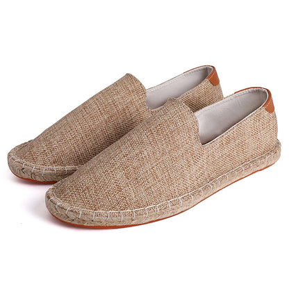 Espadrilles Homme Suédine – Slip-On Couture Apparente