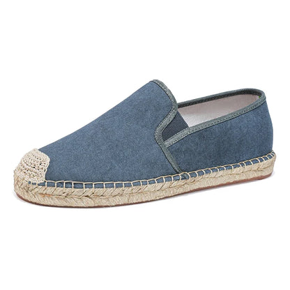 Espadrilles Homme Toile – Slip-On Bout Rond Style Pêcheur