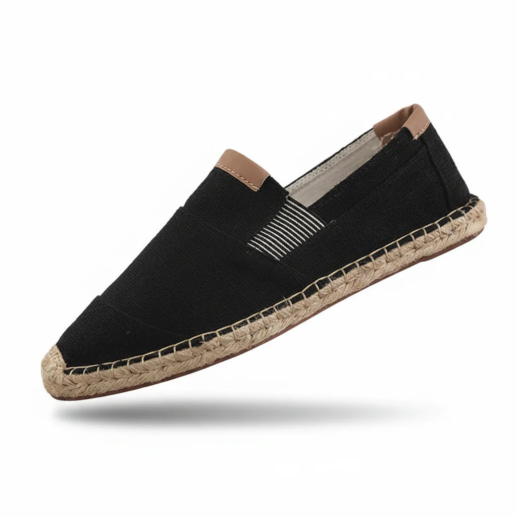 Espadrilles Homme Tissu – Bout Rond Style Vintage