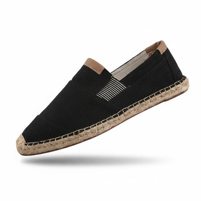 Espadrilles Homme Tissu – Bout Rond Style Vintage
