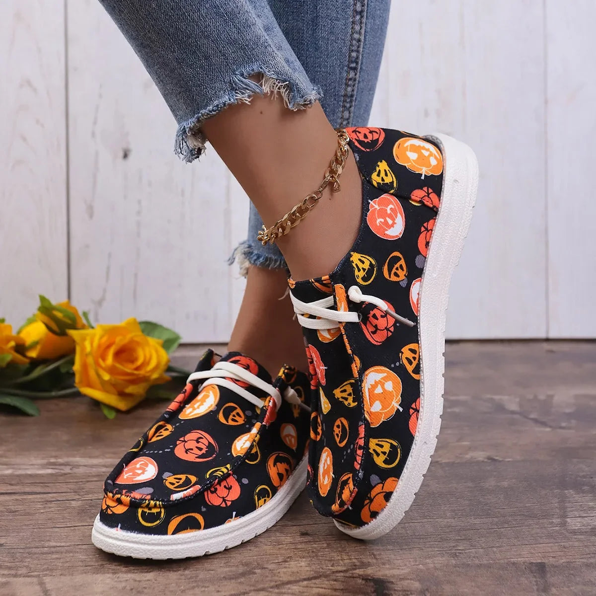 Espadrilles Femme Toile – Imprimé Fantaisie Multicolore
