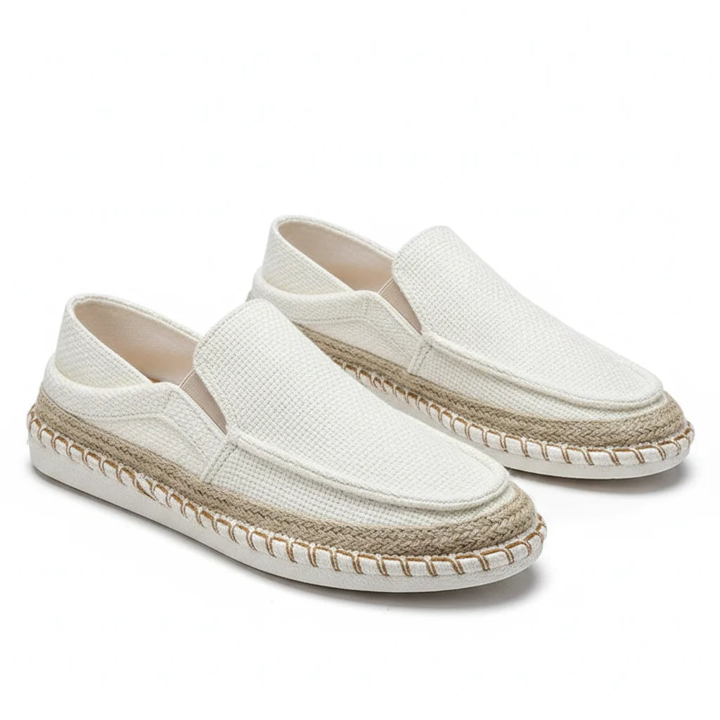 Espadrilles Homme Toile Tressée – Slip-On Unie