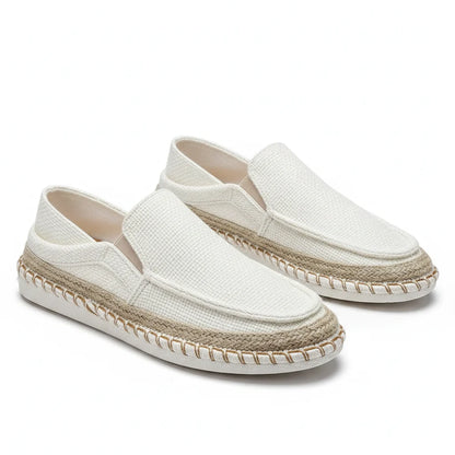 Espadrilles Homme Toile Tressée – Slip-On Unie
