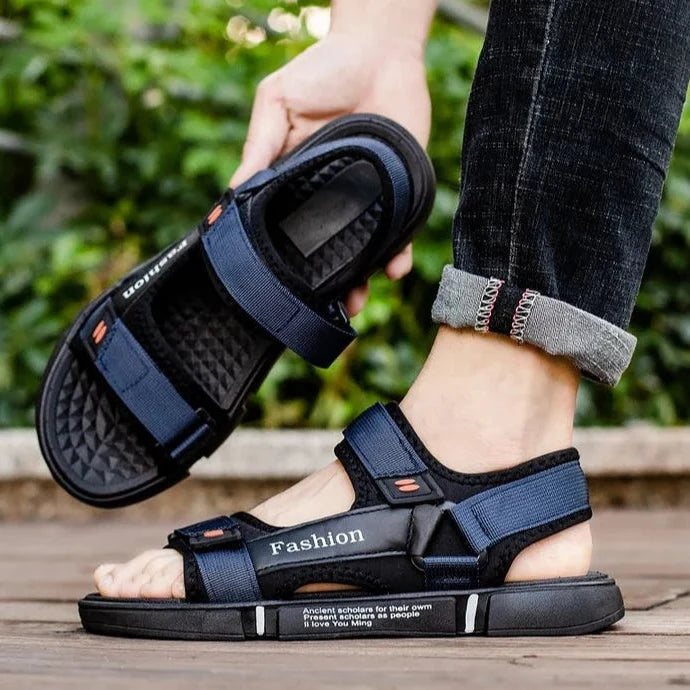Sandales Homme – Style Sportif À Scratch Et Détails Contrastés