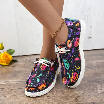 Espadrilles Femme Toile – Imprimé Fantaisie Multicolore