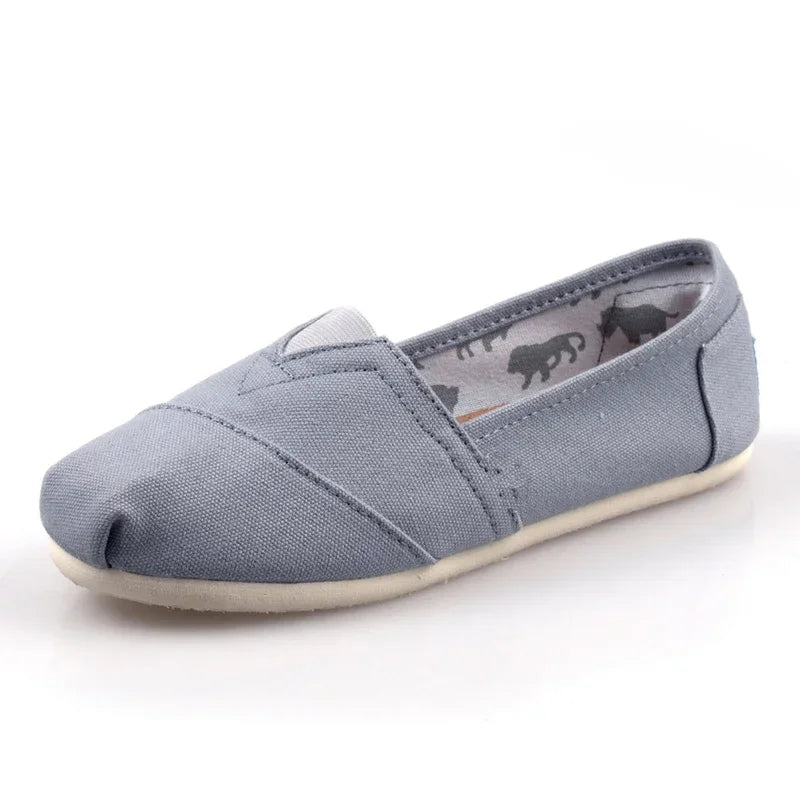 Espadrilles Femme Canvas – Bout Pointu Sans Lacets