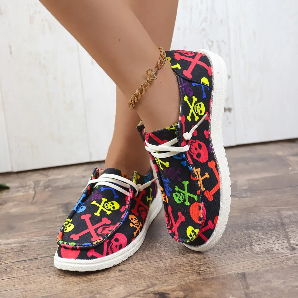 Espadrilles Femme Toile – Imprimé Fantaisie Multicolore