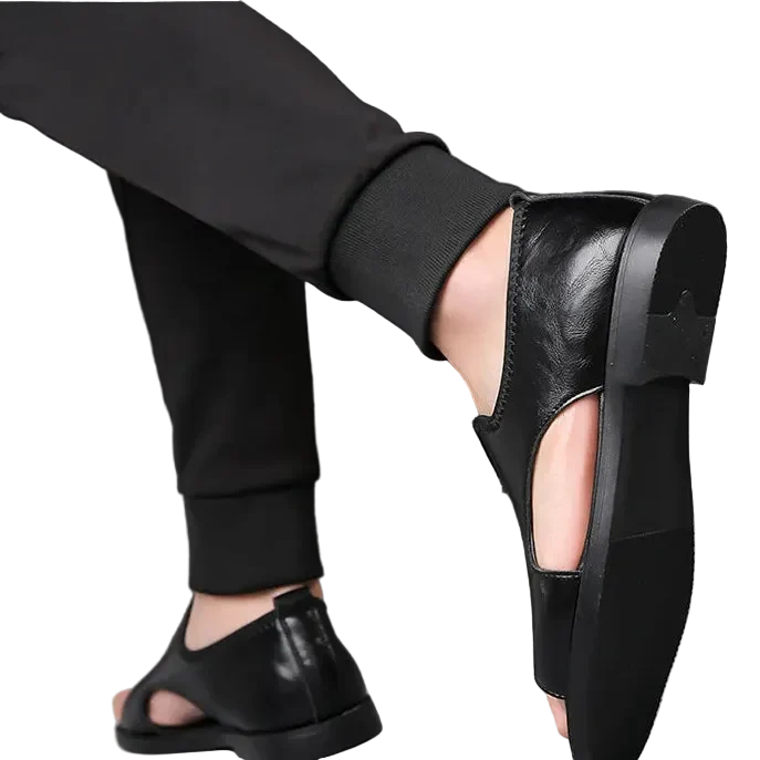 Sandales Homme – Forme Fermée Et Ouverture Avant Respirante