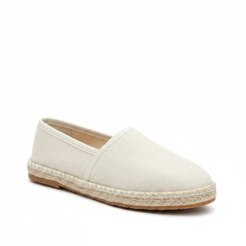 Espadrilles Femme Toile – Slip-On Uni Bout Rond