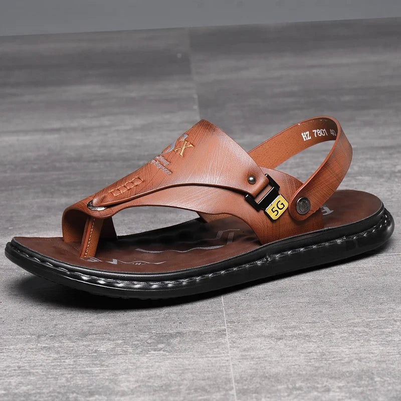 Sandales Homme – Entre-Doigts Avec Bride Arrière Et Semelle Rembourrée