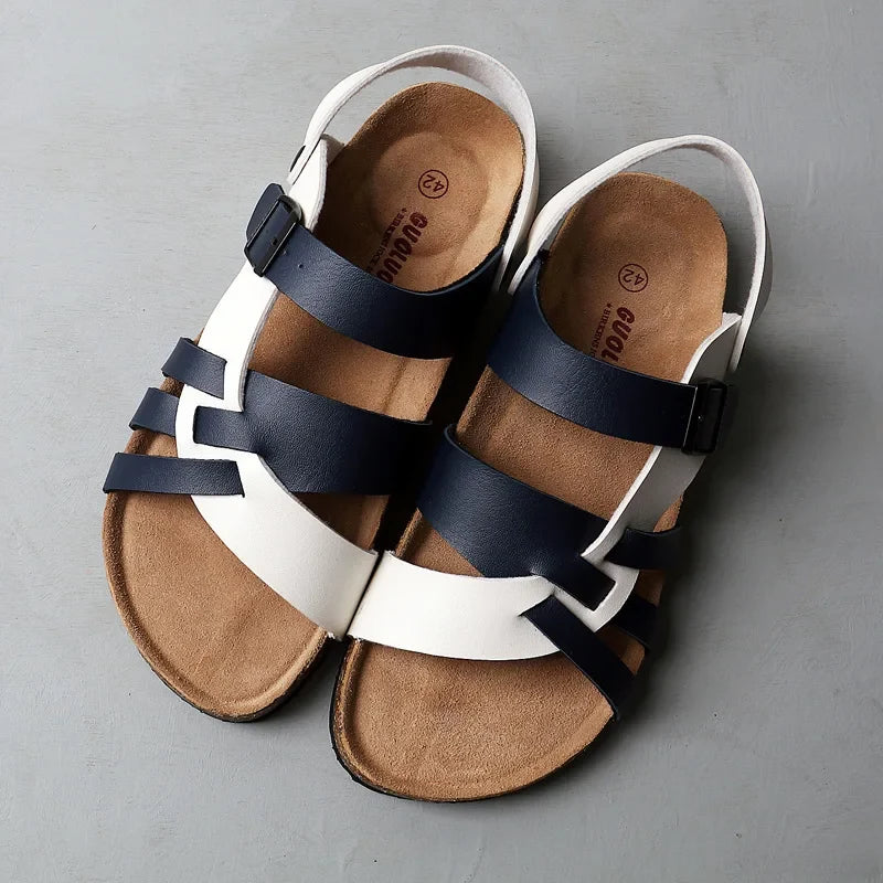 Sandales Homme – Design Croisé Gladiateur Et Semelle Confort