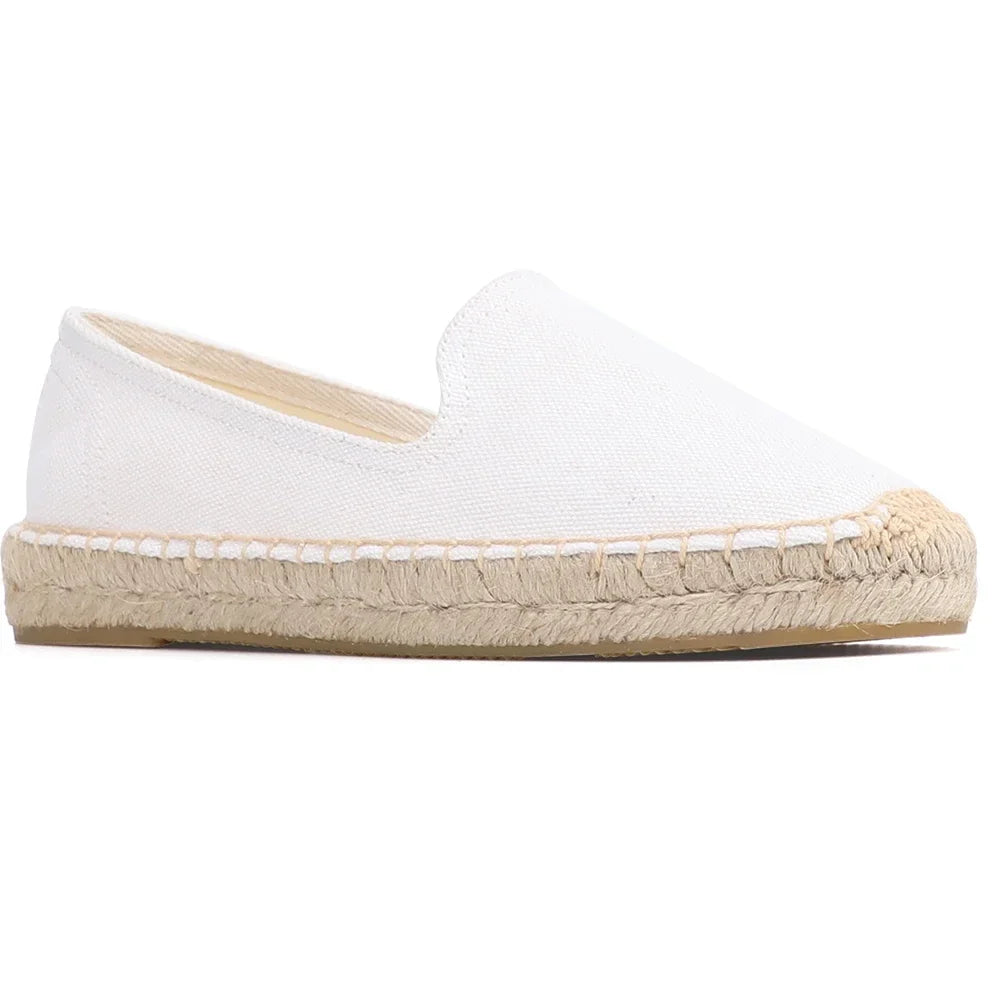 Espadrilles Femme Toile – Semelle Tressée Bout Rond