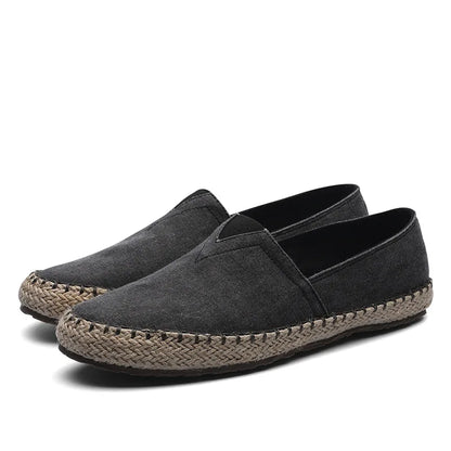 Espadrilles Homme Toile – Slip-On Semelle Jute