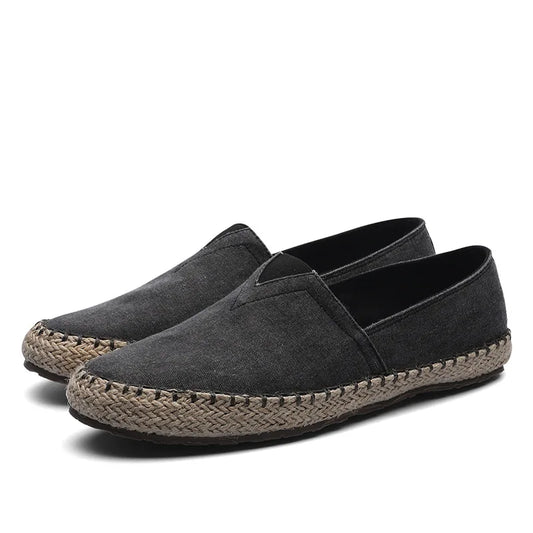 Espadrilles Homme Toile – Slip-On Semelle Jute