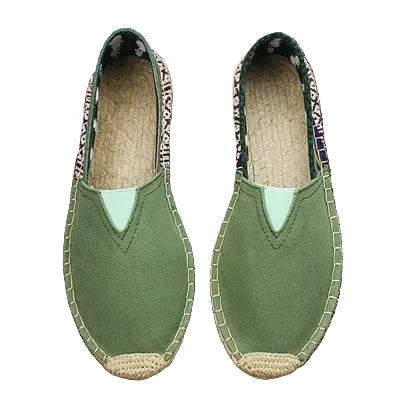 Espadrilles Homme Toile Rayées – Slip-On Décontractées