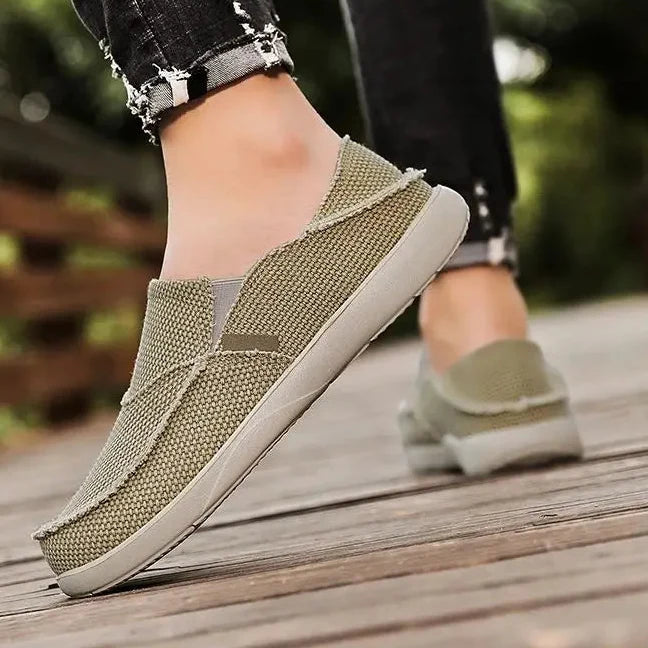 Espadrilles Homme Toile – Design Tressé Décontracté Slip-On