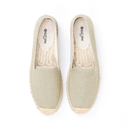 Espadrilles Femme Toile – Semelle Tressée Bout Rond