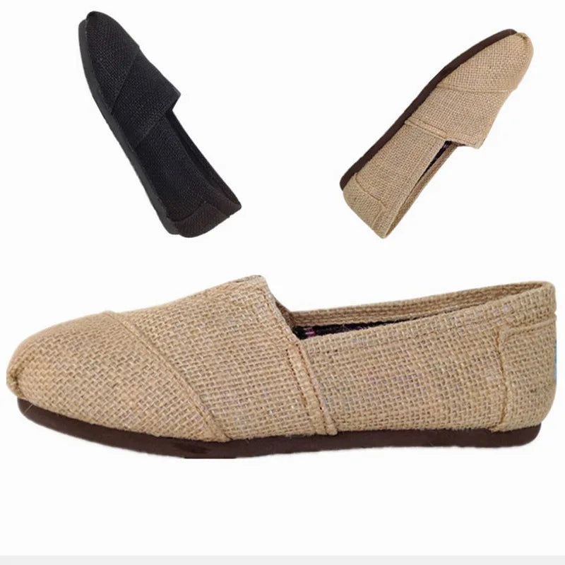 Espadrilles Femme Textile – Slip-On Uni Bout Rond