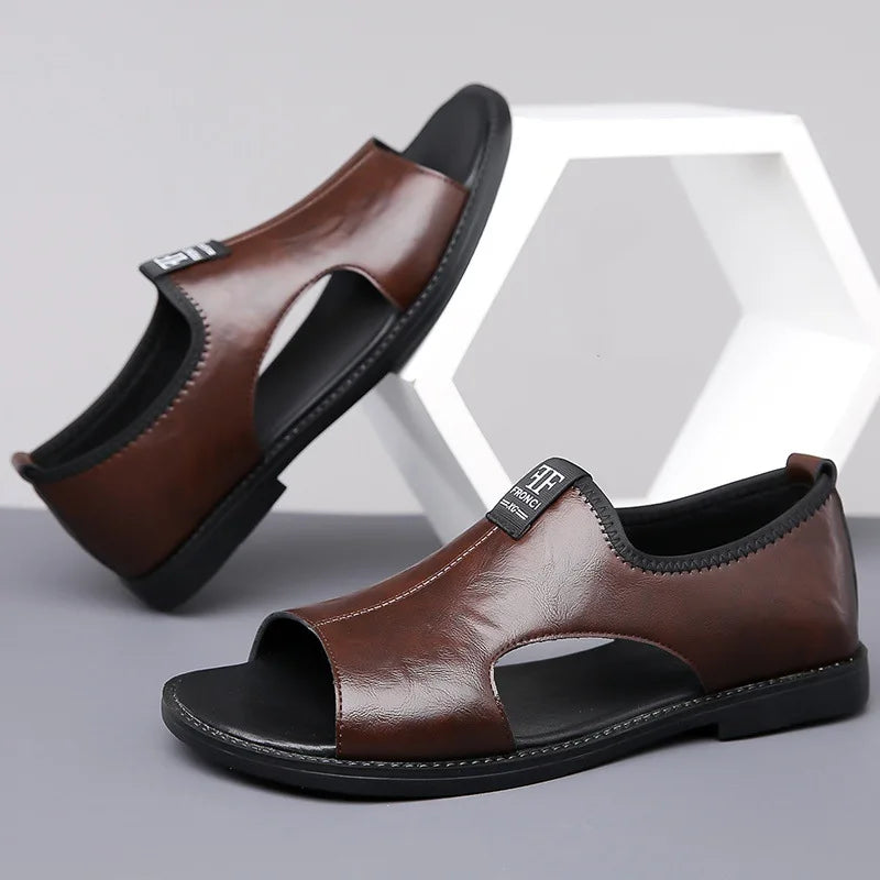 Sandales Homme – Forme Fermée Et Ouverture Avant Respirante