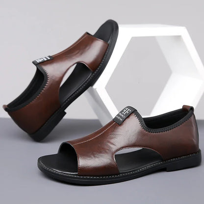 Sandales Homme – Forme Fermée Et Ouverture Avant Respirante