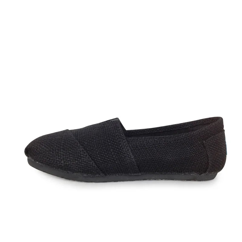 Espadrilles Femme Textile – Slip-On Uni Bout Rond