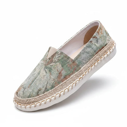 Espadrilles Homme Coton – Imprimé Floral Semelle Corde