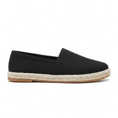 Espadrilles Femme Toile – Rayures et Semelle Tressée