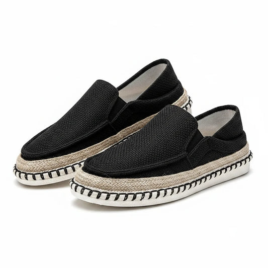 Espadrilles Homme Toile Tressée – Slip-On Unie