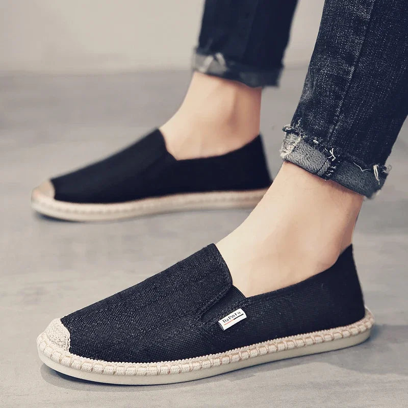 Espadrilles Homme Toile – Slip-On Uni Respirant