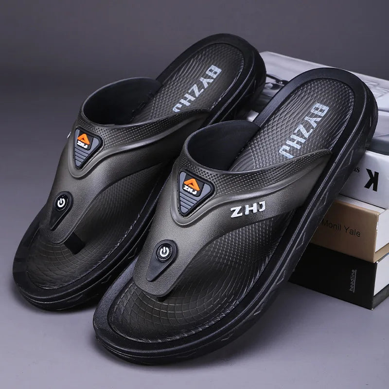 Sandales Homme – Tongs Techniques Avec Bouton Design Et Maintien Ergonomique