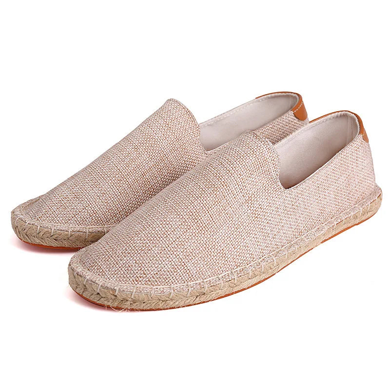 Espadrilles Homme Suédine – Slip-On Couture Apparente