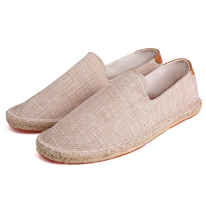 Espadrilles Homme Suédine – Slip-On Couture Apparente