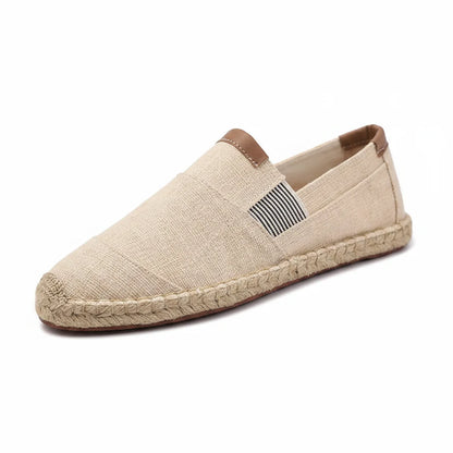 Espadrilles Homme Tissu – Bout Rond Style Vintage