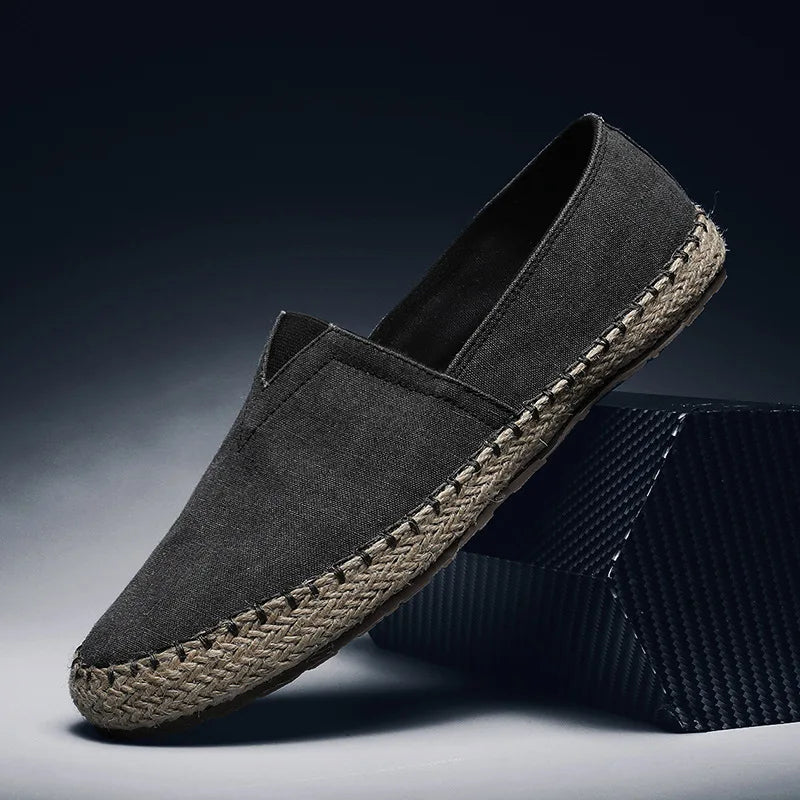 Espadrilles Homme Toile – Slip-On Semelle Jute
