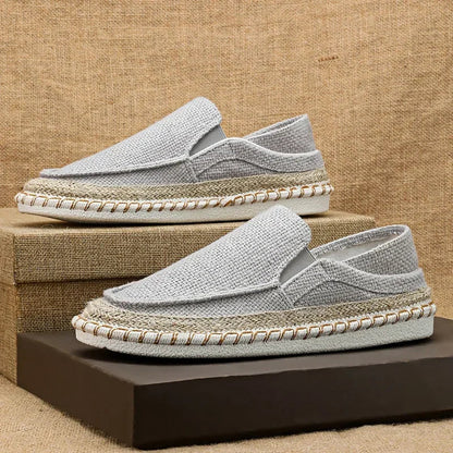 Espadrilles Homme Toile Tressée – Slip-On Unie