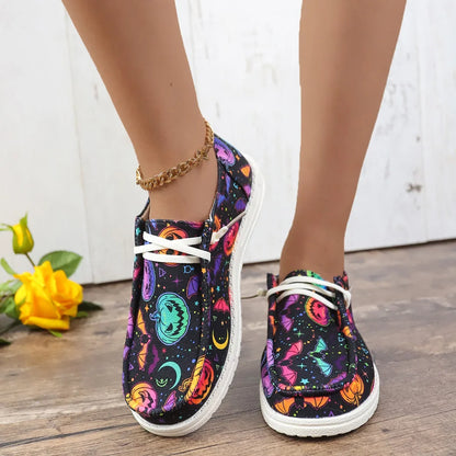 Espadrilles Femme Toile – Imprimé Fantaisie Multicolore