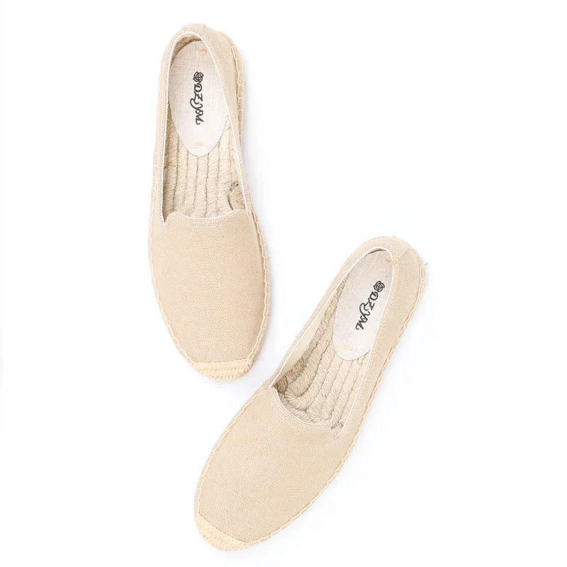 Espadrilles Femme Toile – Semelle Tressée Bout Rond
